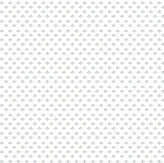 Windham China Blue Tiny Pickings 54940-1 White quilting cotton fabric