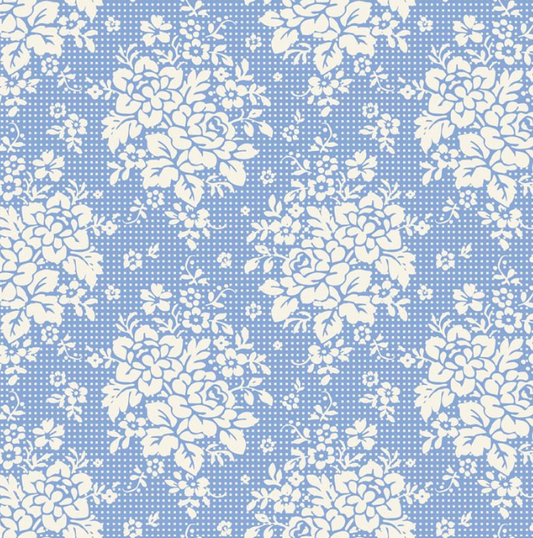 Tilda Something Blue Picknic Sky quilting cotton fabric