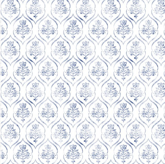 Lumin Patchwork Picnic blue stamp W105-017-055
