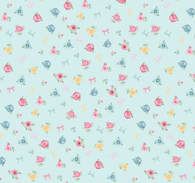 Poppie Cotton-Welcome Blue rosy cheeks