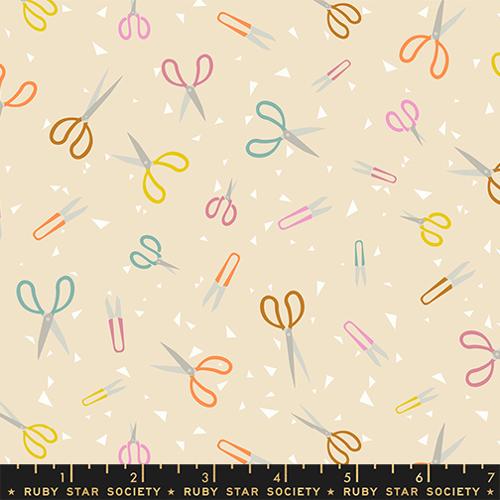 Ruby Star Paper Cuts 2 Parchment RS1111 11 cream quilting cotton