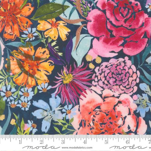 Moda Soulstice Canvas Navy 39860-12cv canvas fabric