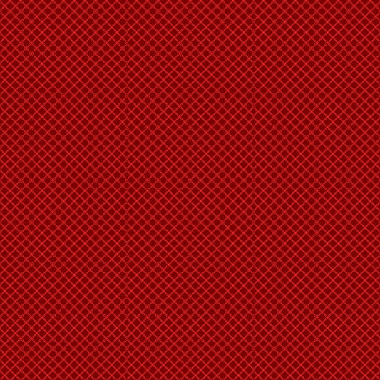 Blank - Holly Jolly Calico - Amelia Designs - Plaid - 4673-88 Crimson