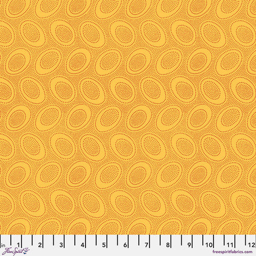 Kaffe Fassett Aboriginal Dot Gold quilting cotton
