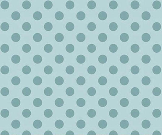 Studio E Layla Chelsea Designworks Serene Blue Polka Dot quilting cotton