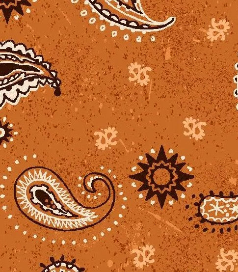 Oasis Round Up Bandana Gold 59-7933 quilting fabric