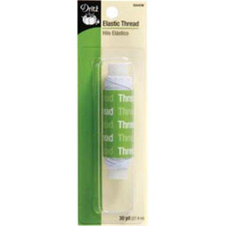Dritz elastic thread 30 yard white sewing notion