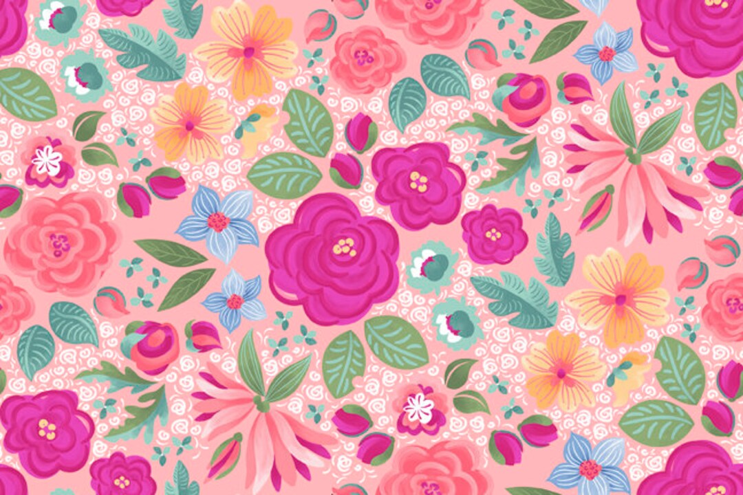 QT Fabrics Lollie's Garden Floral quilting fabric