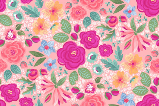QT Fabrics Lollie's Garden Floral quilting fabric