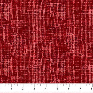 Northcott - Village Folk - Grid Texture Red F28829-24