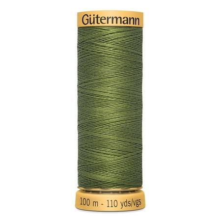 Gutermann 110 yd Natural Cotton Thread Apple Green