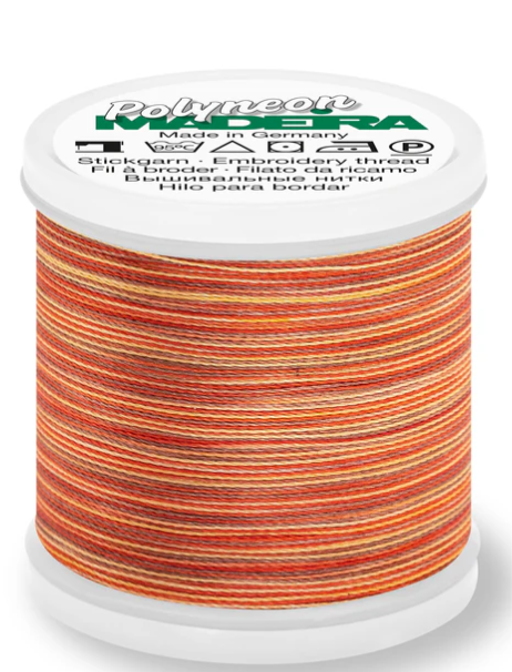 Madeira Sunset Polyneon 40wt thread spool no. 1512