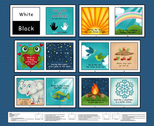 Blank Quilting Storytime teal children's print quilting cotton