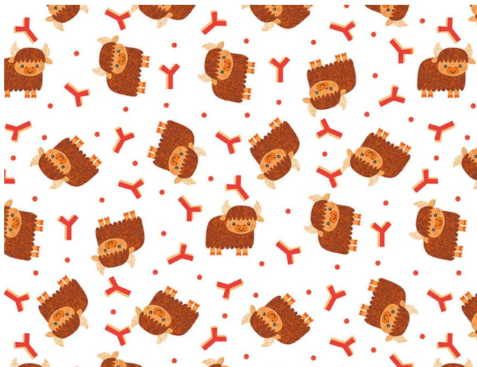 Blank - Noah and Friends - 4583-01 White Fabric