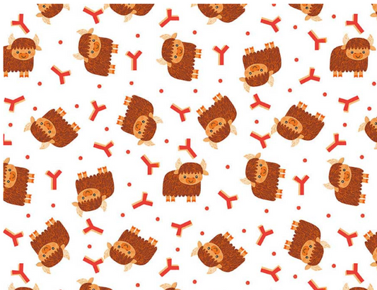 Blank - Noah and Friends - 4583-01 White Fabric