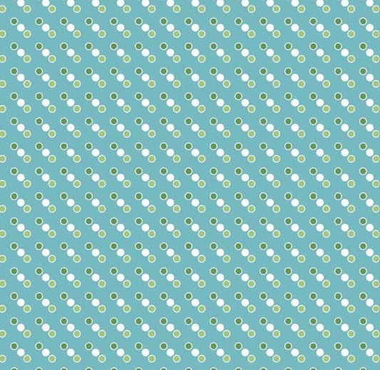 Riley Blake Cozy Christmas Dot Blue cotton quilting fabric