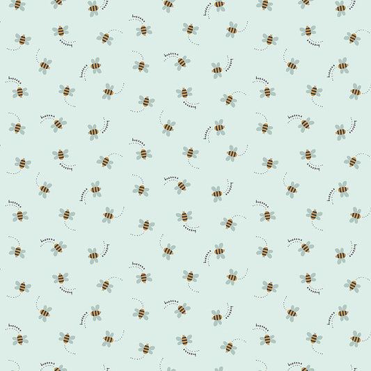Dear Stella Buzzy Bees Fog STELLA-D3226 quilting fabric