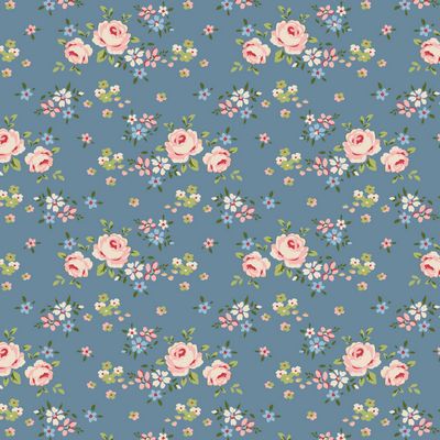 Tilda Creating Memories Gracie Blue quilting fabric
