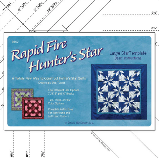 Studio 180 Design Rapid Fire Hunter's Star Large precision ruler by Deb Tucker