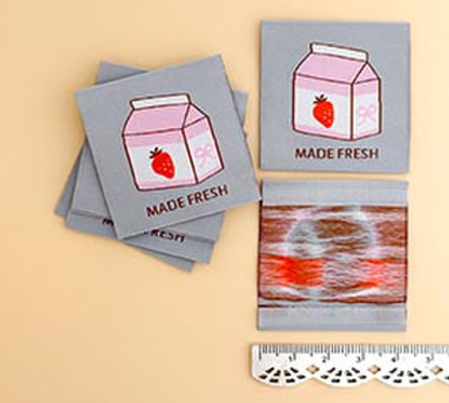 Minki Kim Made Fresh woven labels by Riley Blake for quilts and bags