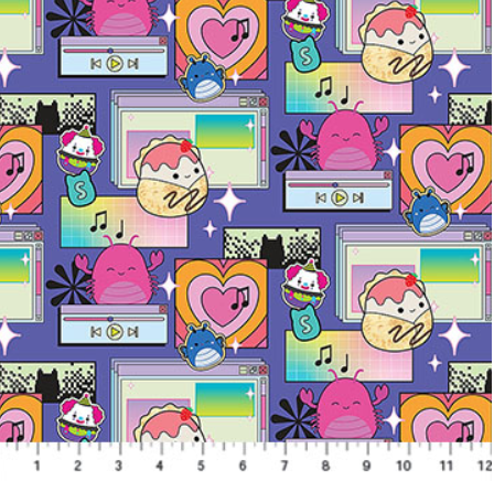 Northcott Joyful Purple SQ1025-82 deep saturated violet quilting fabric