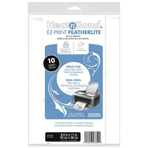 HeatNBond EZ-Print Featherlite Iron-On Adhesive-8.5 x11