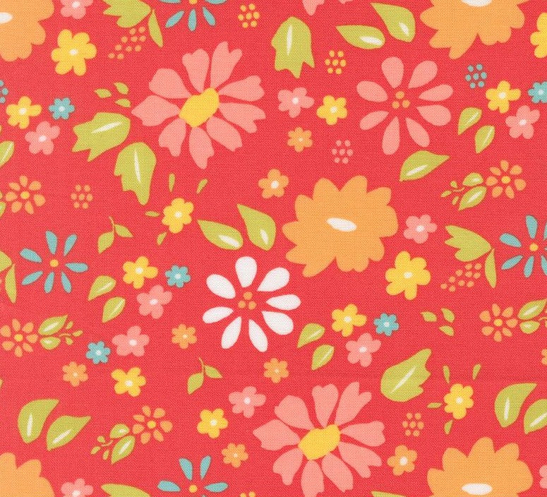 Moda Delightfully Yours Geranium 37700-16 cotton fabric