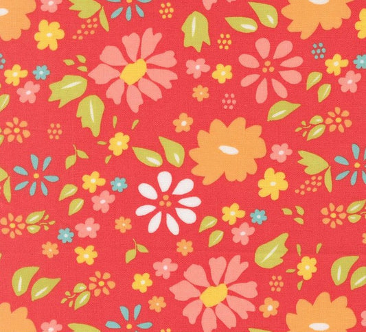Moda Delightfully Yours Geranium 37700-16 cotton fabric