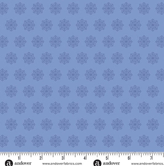andover Denim Tiled Dresden Petals and Stitches by Stephanie Organes