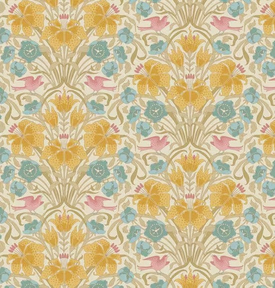 Tilda Songbird Songbird Mustard 100659 quilting cotton