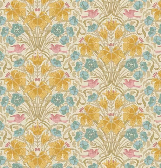 Tilda Songbird Songbird Mustard 100659 quilting cotton