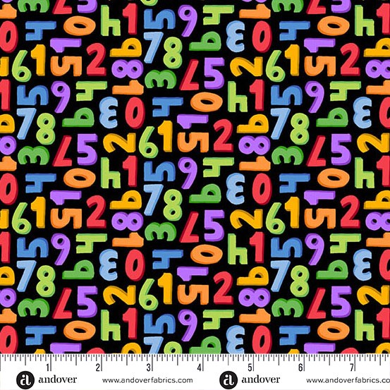 Andover - Back to School - Numbers Black - A-10243-K