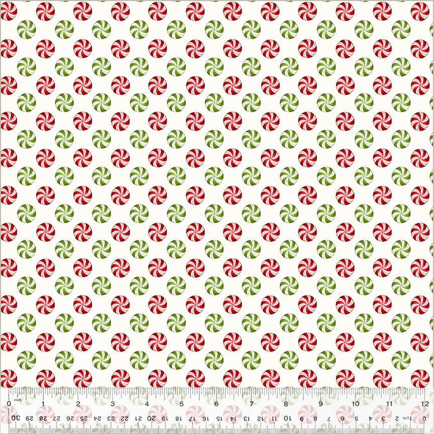 A Very Terri Christmas Peppermints holiday quilting fabric