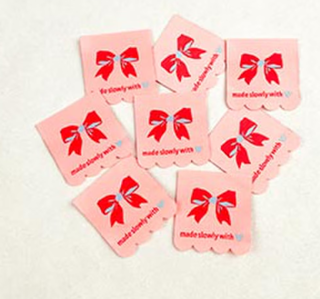 Minki Kim Made Slowly woven labels by Riley Blake for quilts and bags