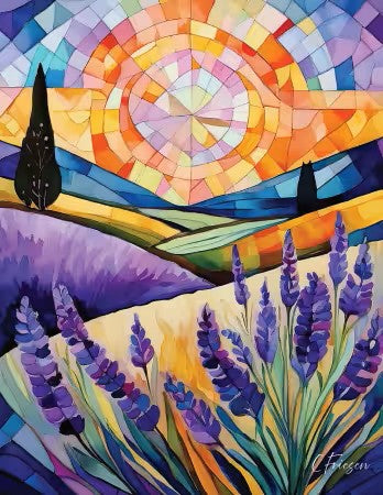 Quiltberry Farm - Lavender Fields - Greeting Cards