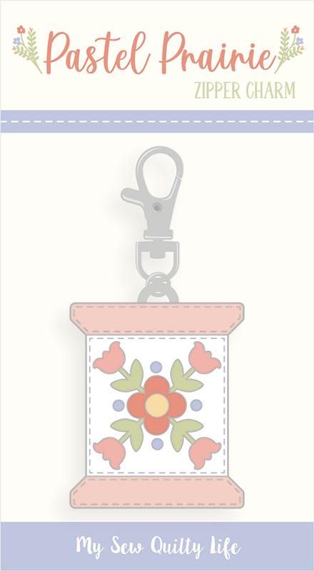 Pastel Prairie Zip Pull Spool My Sew Quilty Life decorative zipper pull