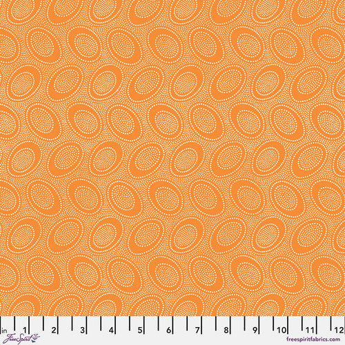 Kaffe Fassett Aboriginal Dot Cantaloupe quilting cotton