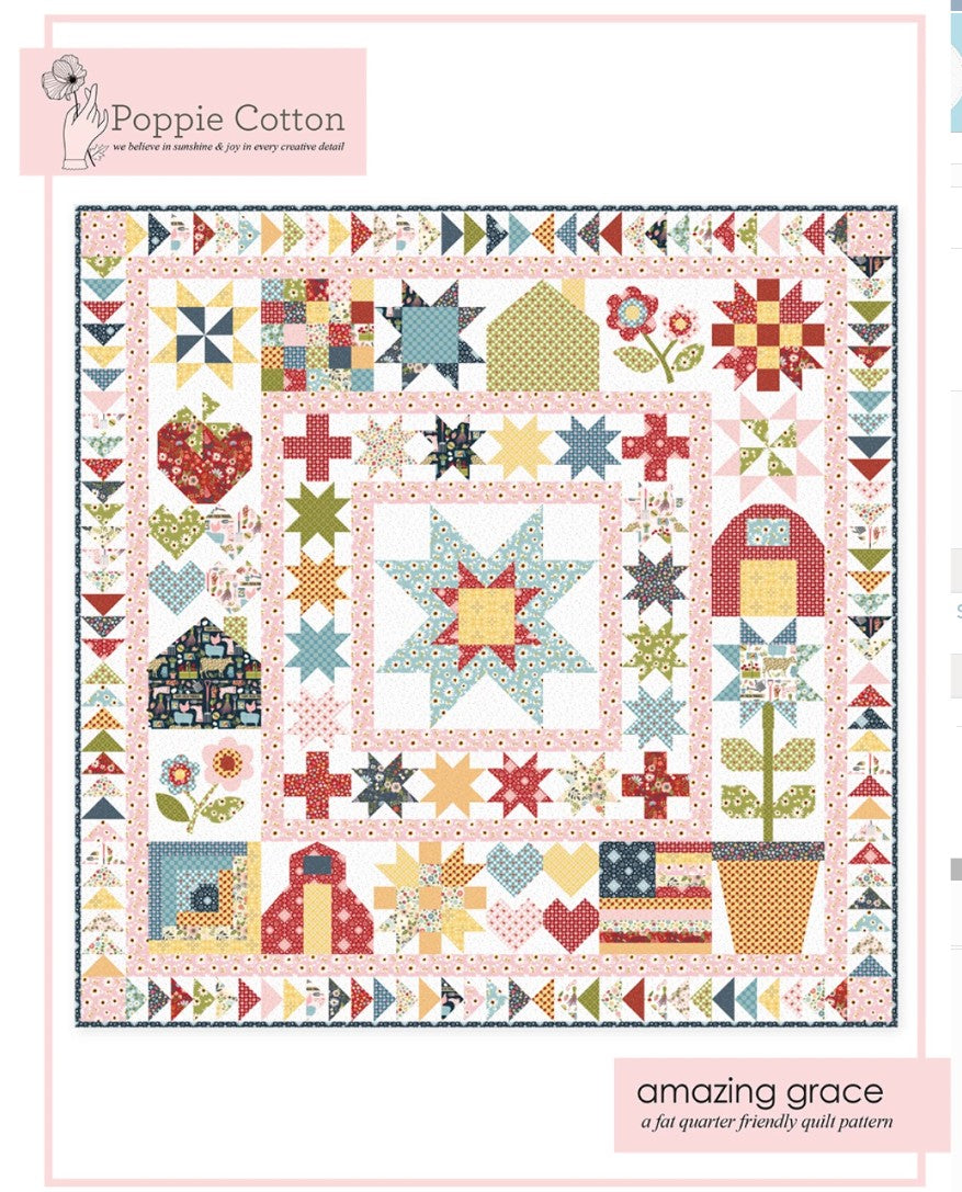 Poppie Cotton - Quilt Pattern Farm Girls Unite Amazing Grace