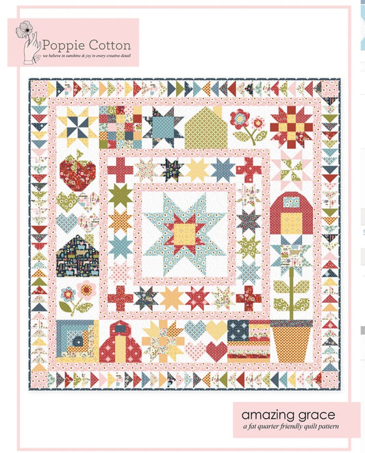 Poppie Cotton - Quilt Pattern Farm Girls Unite Amazing Grace