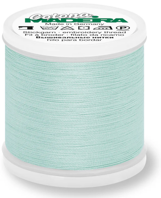 Madeira Pale Aqua Cotona 30wt thread spool no. 744
