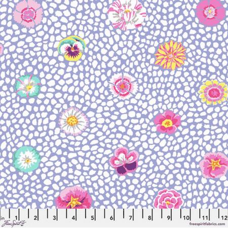 Kaffe Fassett Guinea Flower Lavender purple quilting fabric
