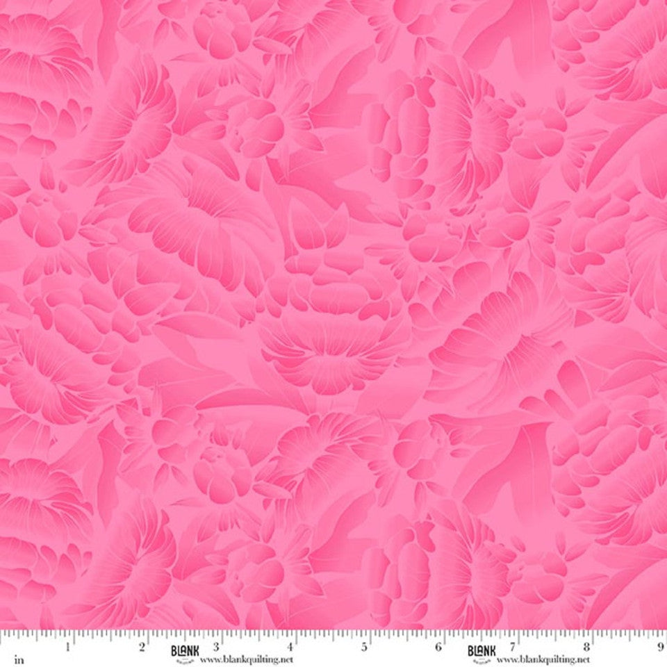 Blank Quilting Florique 118 inch Hot Pink backing
