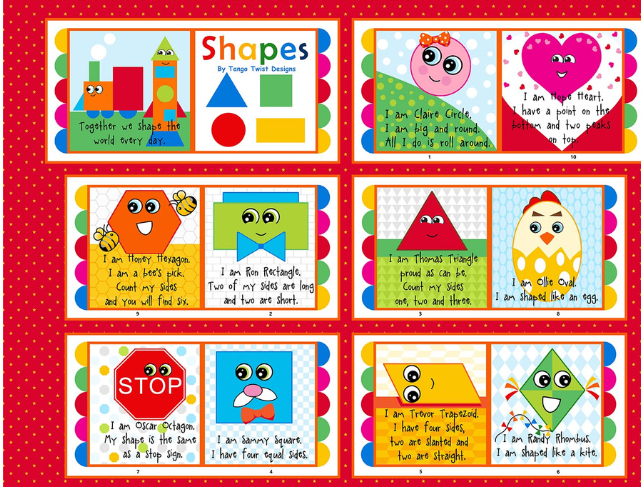 Story Time storybook novelty children's quilting cotton
