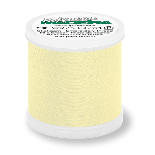 Polyneon No 40 400m 440yd pale yellow polyester thread