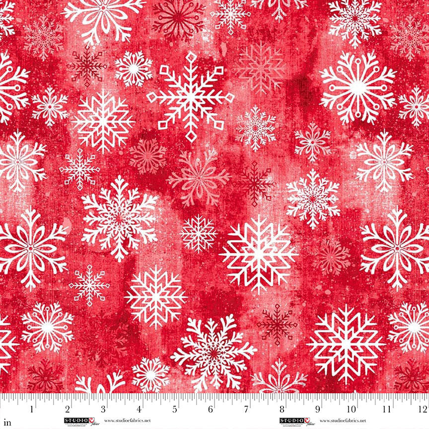Studio E Snowburst 8398-88 Candy pink quilting cotton fabric