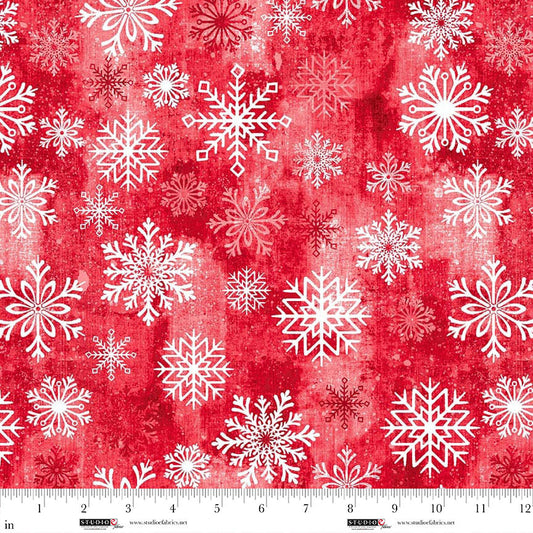 Studio E Snowburst 8398-88 Candy pink quilting cotton fabric