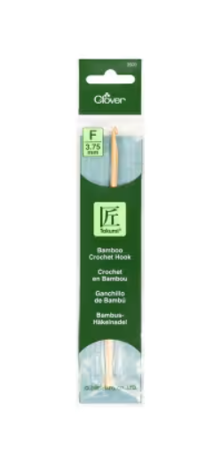 Bamboo Crochet Hook Takumi Size F 3.75mm
