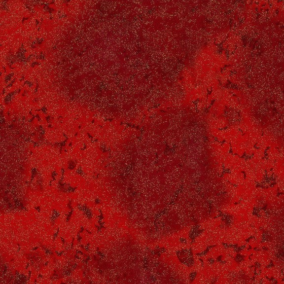 Michael Miller Fairy Frost Hollyberry metallic cotton fabric