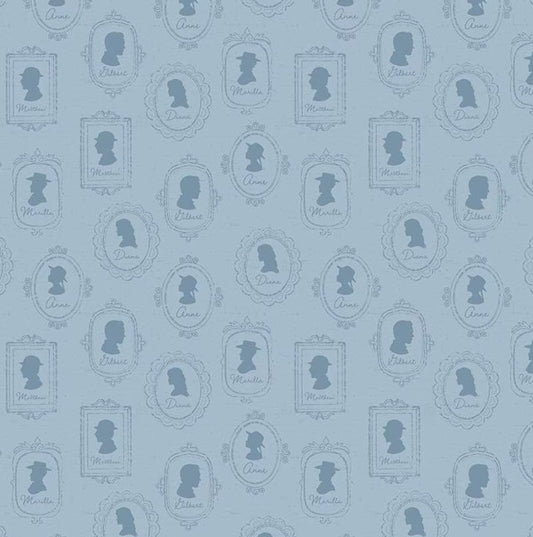 Riley Blake - Anne of Green Gables Silhouettes Blue