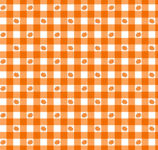 Studio E I Made A Boo-Boo print 8994-32 in pumpkin orange, Halloween cotton